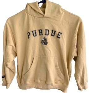 Vintage Purdue Boilermakers Hoodie Sweatshirt Jansport Size Medium Cropped